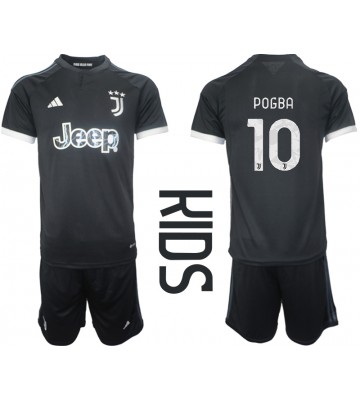Juventus Paul Pogba #10 Replica Third Stadium Kit for Kids 2023-24 Short Sleeve (+ pants)
